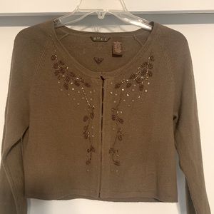 Roxy, beaded crop sweater